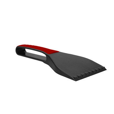 Eiskratzer Top Grip, perlgrau/standard-rot